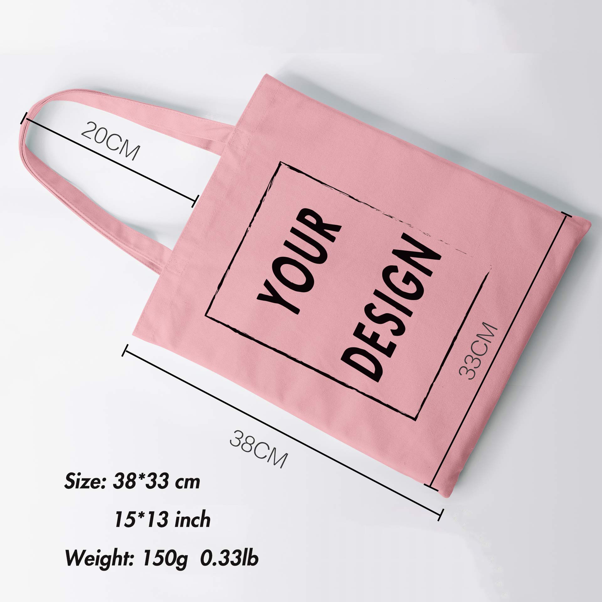 Custom Personalized Women's Tote Bag - Eco-Friendly Canvas Shopping Bag with Your Own Design - Perfect for Groceries, Beach Trips & Daily Use