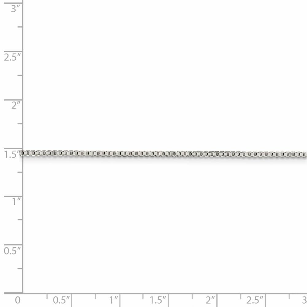 Sterling Silver Box Chain Bracelet 1.4mm - Elegant Jewelry for Daily Wear