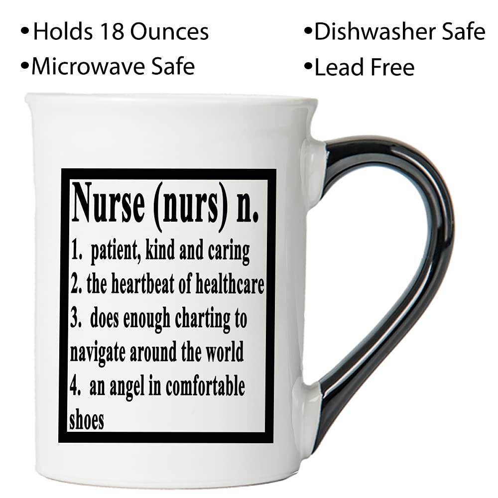 **16oz Ceramic Nurse Coffee Mug - Perfect Nurse Gift for Women, Birthday Gift for Mom, RN Appreciation & Nursing Student Gift - Ideal for Hospital Shifts, Home Decor & Nurse's Kitchen**