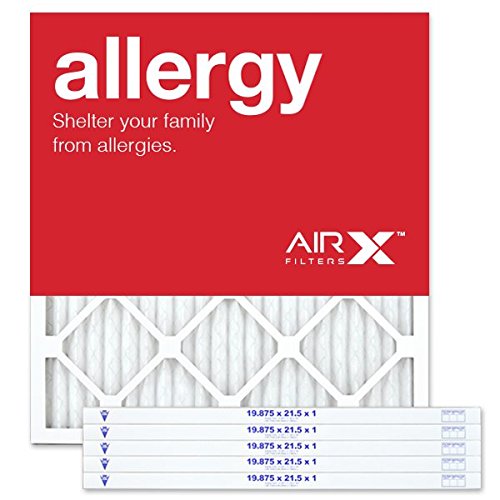 AIRx Filters 19.75x21.5x1 MERV 11 Pleated HVAC Furnace Air Filter - 6 Pack for Allergies, Made in USA - Perfect for Home, Office & Allergy Relief