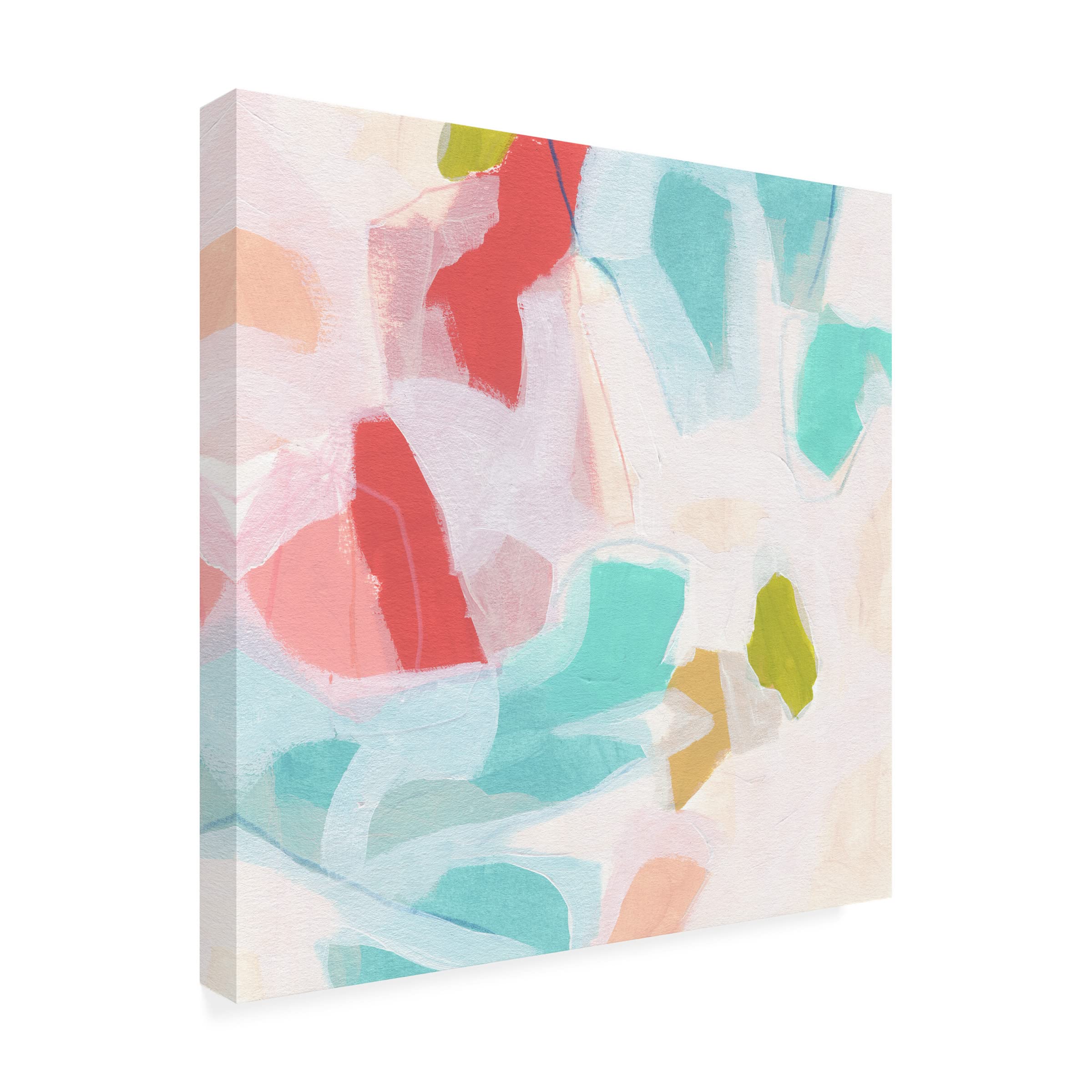 Trademark Fine Art 'Mosaic Momentum IV' Canvas Wall Art by June Erica Vess - Modern Abstract Painting for Living Room, Bedroom & Office Decor