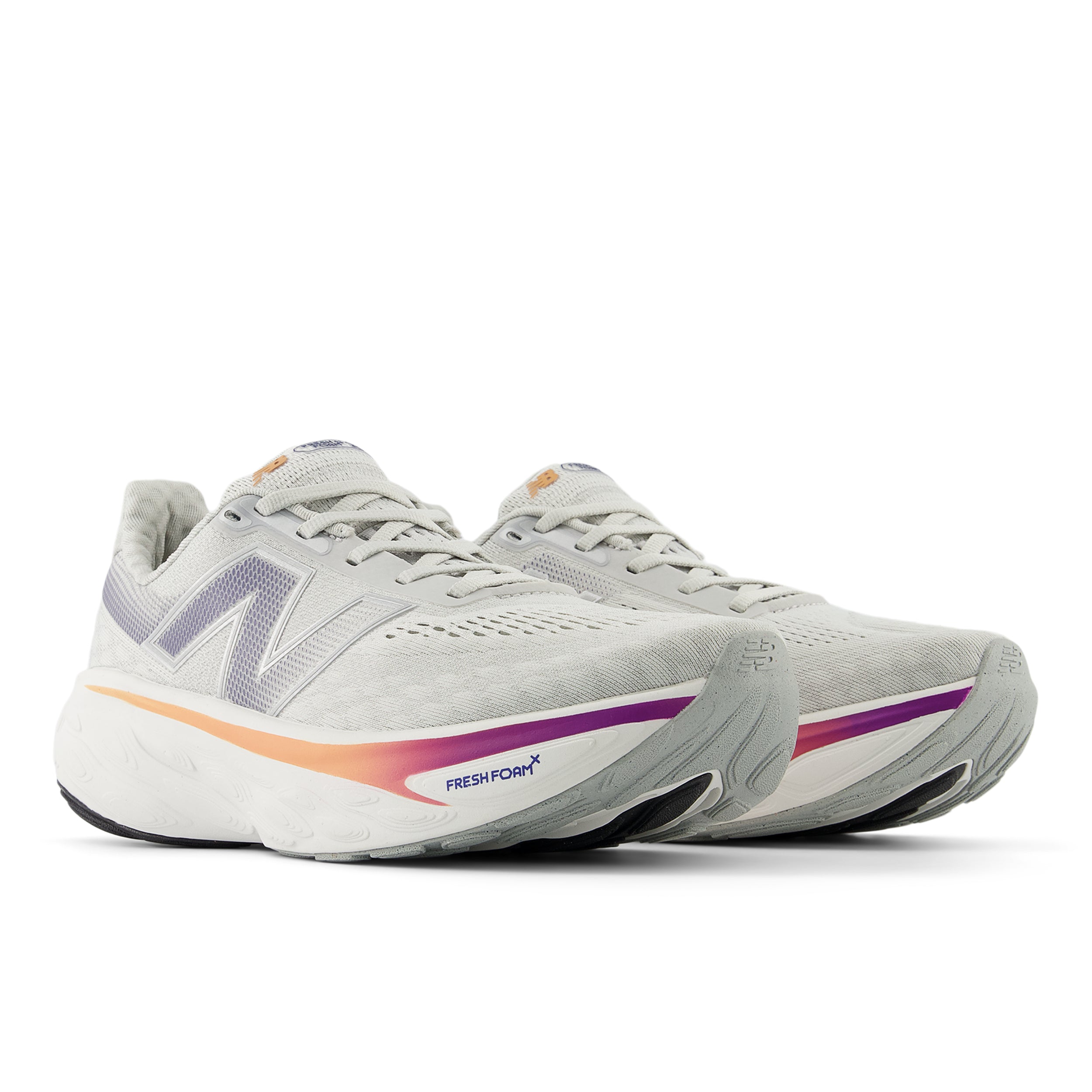 Women's Fresh Foam X 1080 v14 Running Shoes - Grey Matter/Silver Metallic/Inkwell - Lightweight Cushioned Sneakers for Jogging, Gym & Everyday Wear
