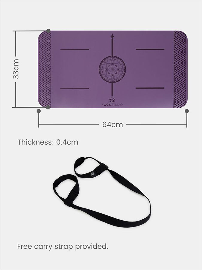 Non-Slip Yoga Knee Pad - The Grip Mini Mandala Mat for Yoga, Pilates & Meditation | Comfortable Cushion for Hard Floors | Perfect for Home Studios, Gyms & Outdoor Practice