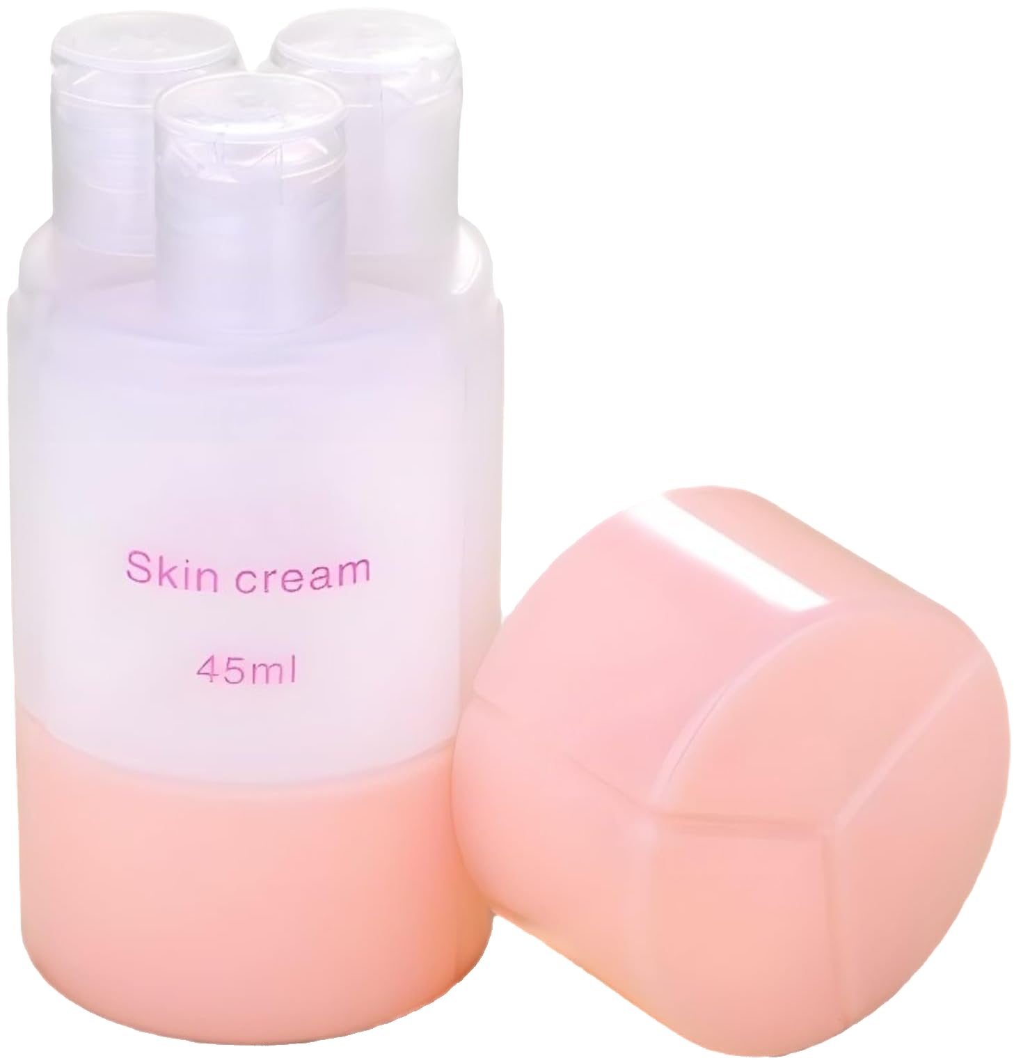 JIALTO 60ml Refillable Travel Bottle Set - 3 in 1 Leakproof Shampoo, Lotion & Cream Containers | TSA Approved Toiletries Organizer for Women & Men | Perfect for Air Travel, Gym & Vacation (Pink, 60ml)