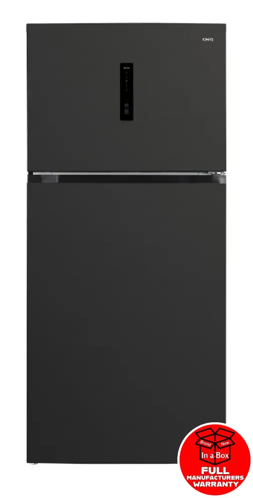 CHiQ CTM513NBS5E 515L Black Steel Top Mount Refrigerator - Energy Efficient Large Capacity Fridge for Home, Kitchen, Office & Restaurant Use