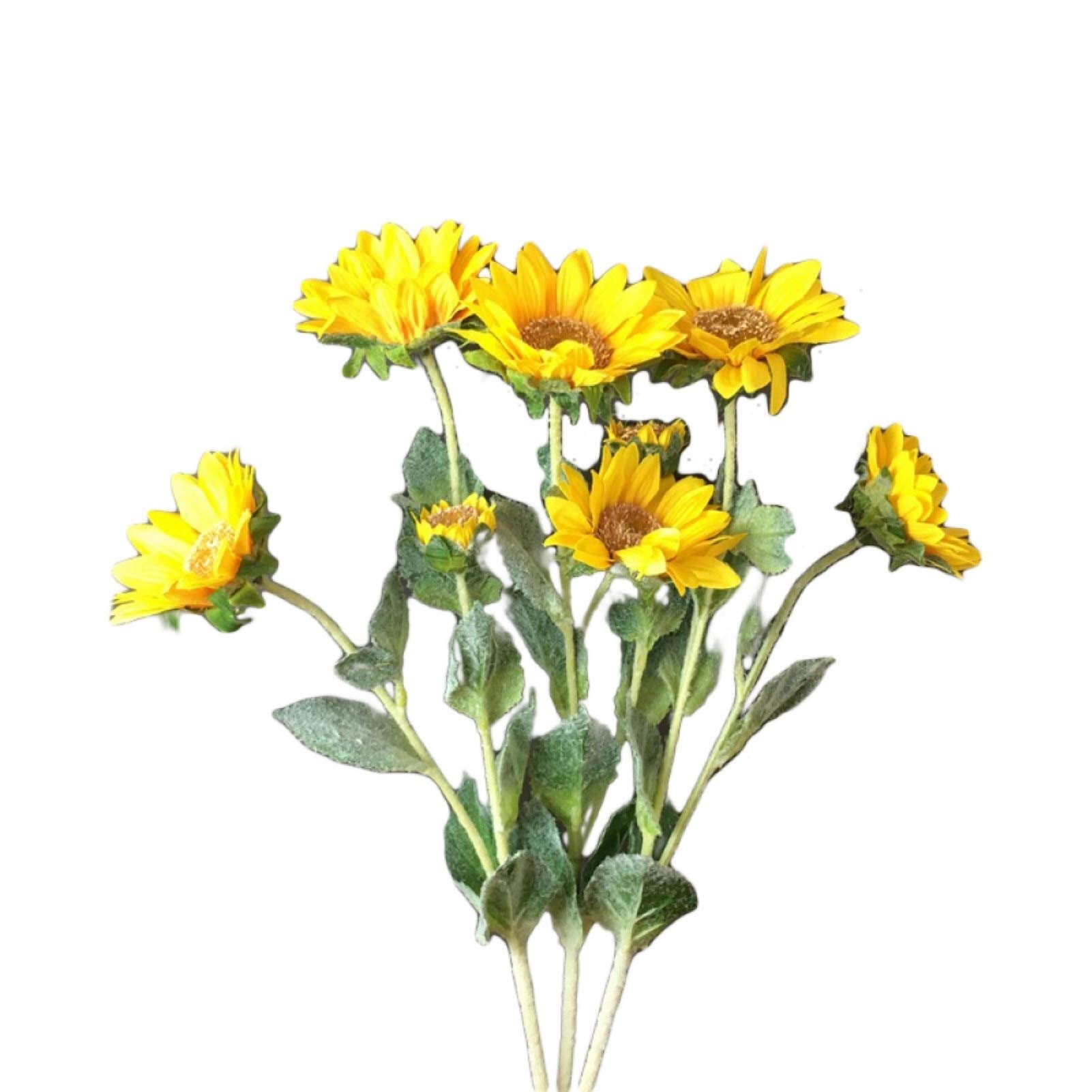 1Pc Artificial Sunflower Bonsai - Realistic Fake Sunflowers for Home, Garden, Cafe, Wedding & Holiday Party Decor (Grey990) - Perfect for Table Centerpieces, Shelf Displays and Seasonal Home Decorations