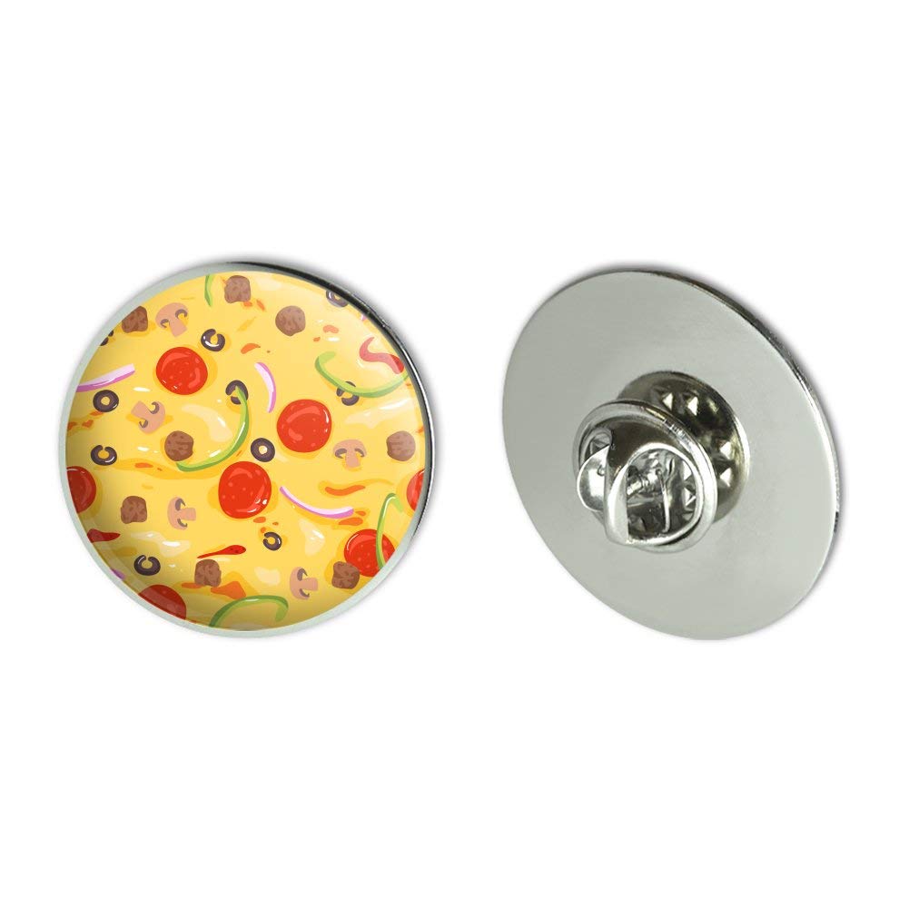 Vintage Pizza Pattern Tie Tack Pin - 1.1