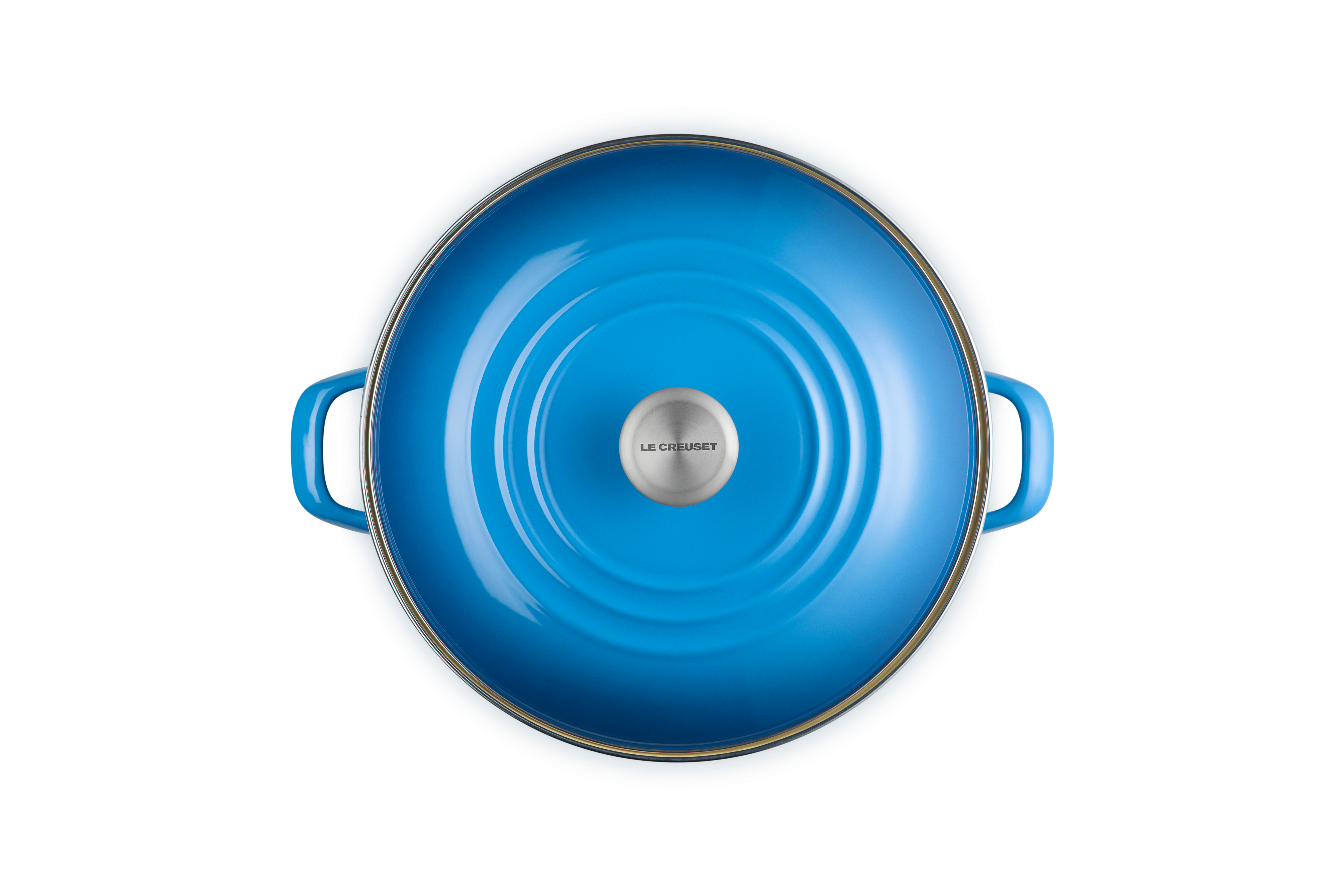 16 Qt. Stainless Steel Stock Pot with Lid - Marseille Blue - Perfect for Soups, Stews & Pasta - Commercial & Home Kitchen Use