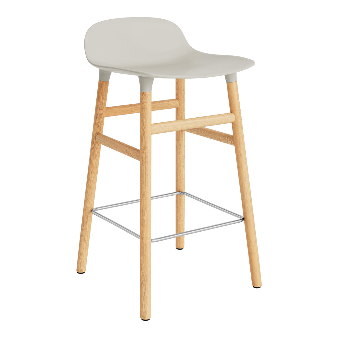 Modern Wooden Counter Stool with Sturdy Wood Legs - Perfect for Kitchen Islands, Bars, and Breakfast Nooks