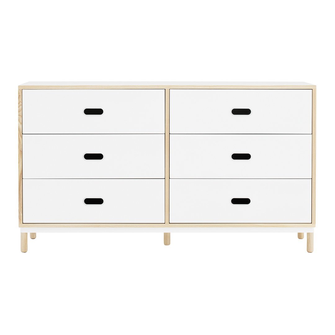 Kabino 6-Drawer Dresser - Modern Wooden Chest of Drawers for Bedroom Storage & Organization | Perfect for Clothes, Accessories, and Home Decor