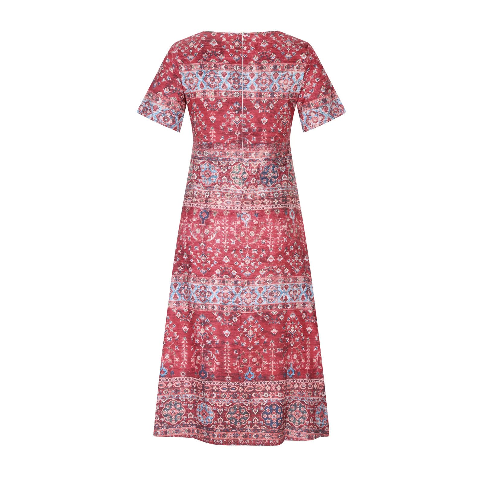 Women's Plus Size Boho Floral Print T-Shirt Dress - Casual Loose Flowy Midi Dress with Pockets for Summer 2025 | Perfect for Beach Outings, Vacations & Everyday Wear