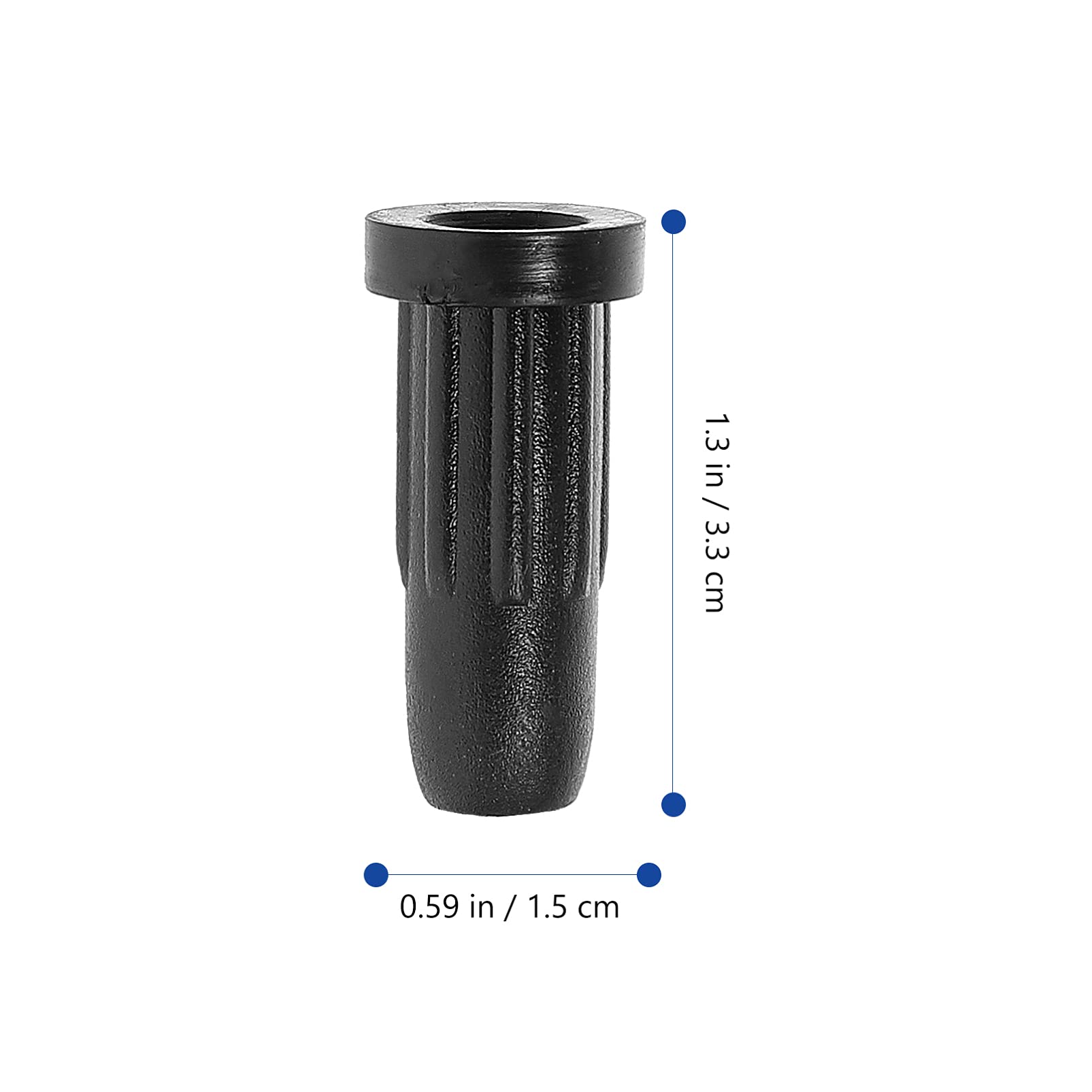 NUOBESTY 30pcs Black Caster Socket Sleeves - Heavy Duty Furniture Casters for Office Chairs, Wheels Replacement, and Chair Leg Protection - Perfect for Home, Office, and Commercial Use