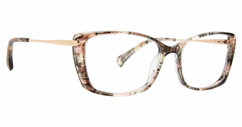 Badgley Mischka BMTATIENNE Eyeglasses for Women - Designer Cat Eye Glasses with Rhinestone Accents | Perfect for Office, Reading & Fashion Accessories