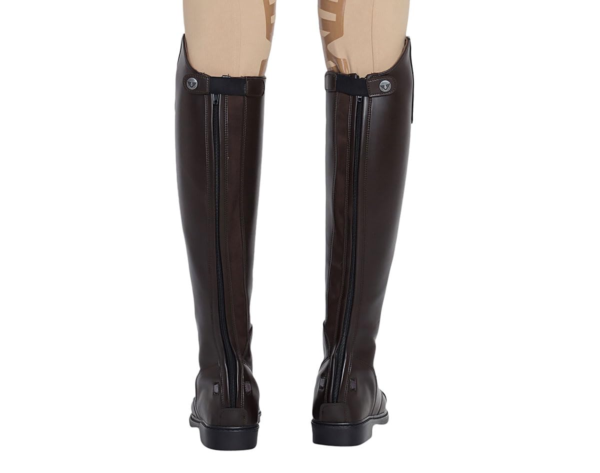 TuffRider Women's Synthetic Leather Starter Back Zip Field Boots - Comfortable Equestrian Riding Boots for Horseback Riding & Outdoor Activities
