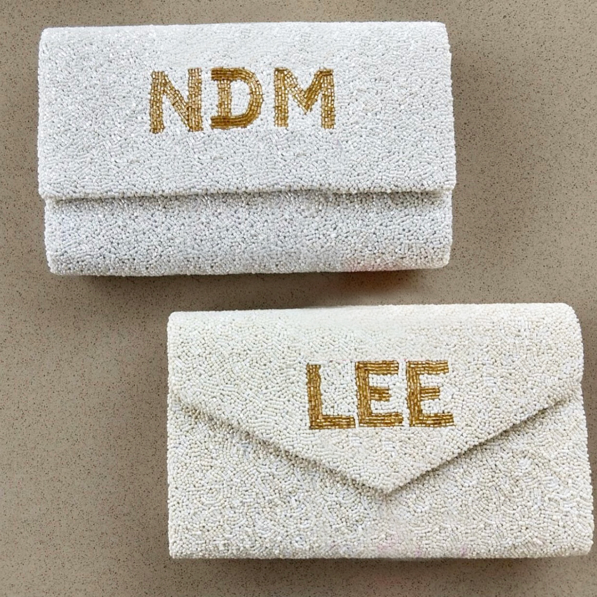 Custom Logo Beaded Clutch Bag for Women - Elegant Evening Party Wedding Prom Handbag - Perfect for Special Occasions & Formal Events
