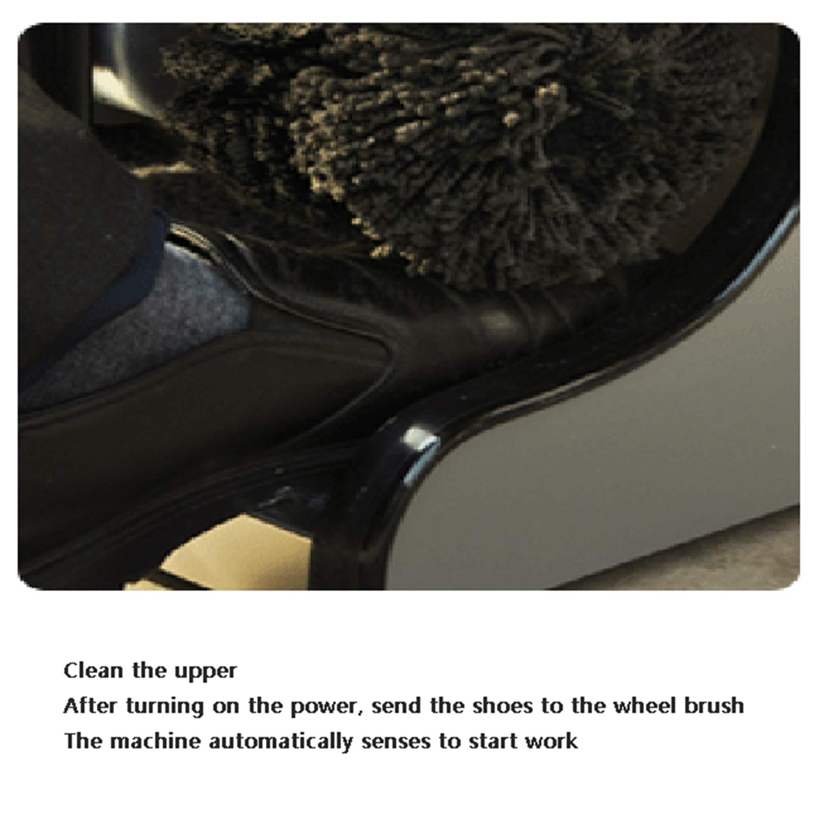 Automatic Induction Electric Shoe Cleaner & Polisher Machine - Stainless Steel Dust Removal for Leather Shoes - Portable Shoe Cleaning Kit for Home, Office & Travel Use