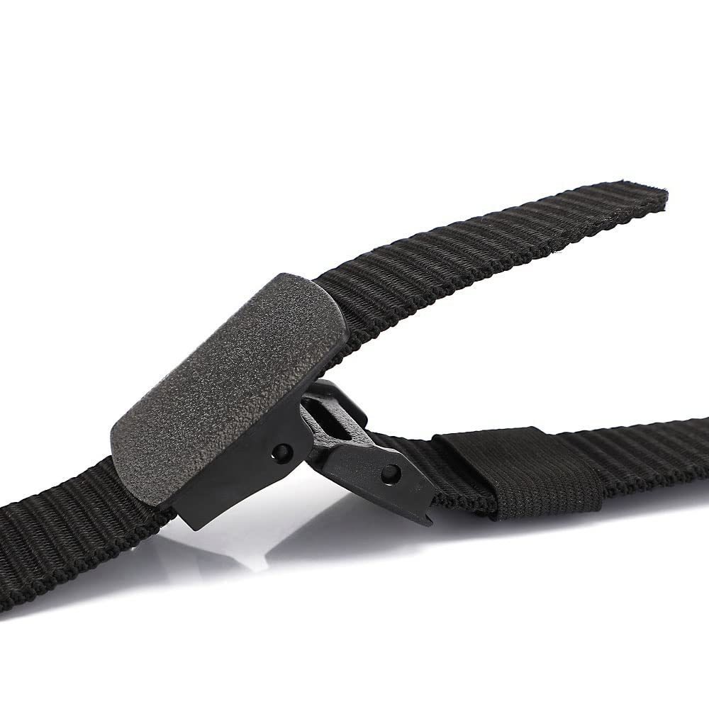 3-Pack Nylon Web Slide Belt with Plastic Buckle - Adjustable Canvas Belt for Travel, Outdoor & Casual Wear | Durable & Lightweight for Hiking, Work & Everyday Use