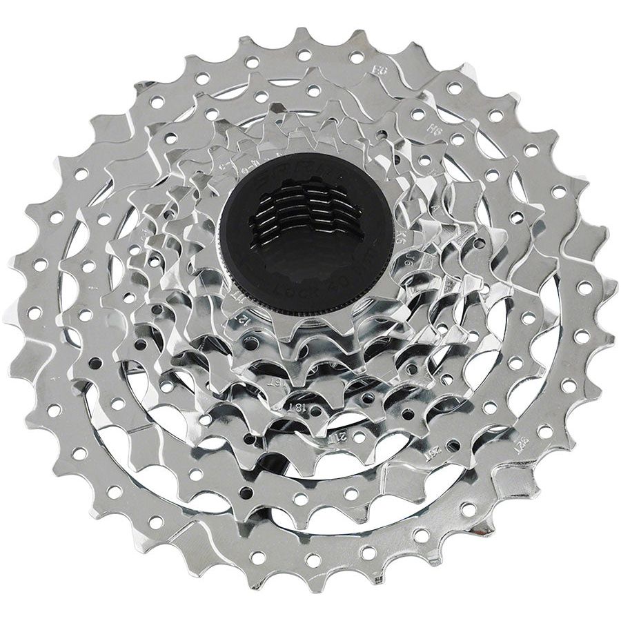 SRAM PG 970 9-Speed Bicycle Cassette 11-34T Silver MTB/MTB Drivetrain Upgrade for Mountain Biking & Trail Riding