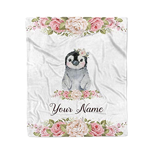 Penguin Blanket Pink 04
