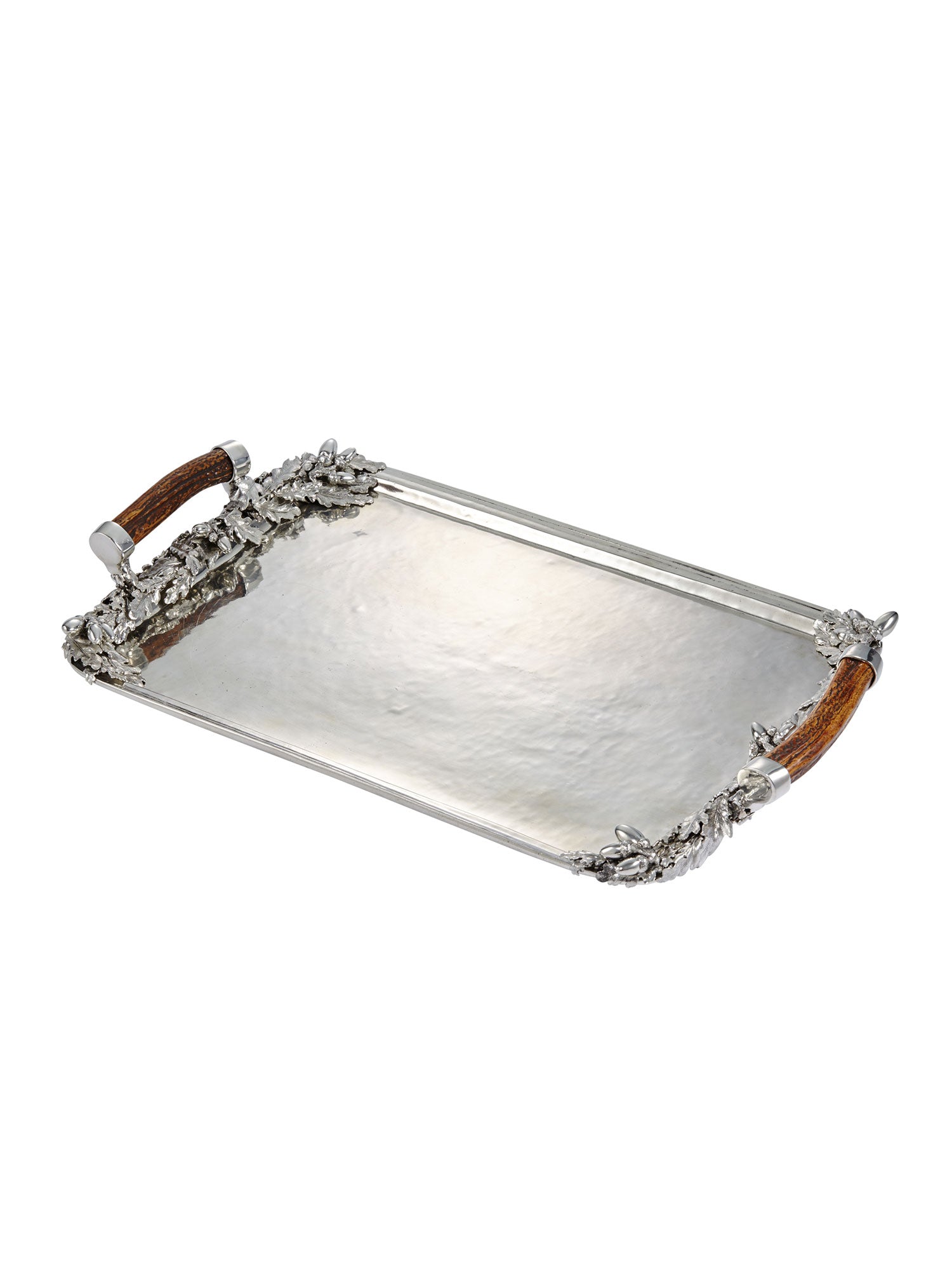 Antler Pewter Tray - Elegant Handcrafted Deer Antler Serving Platter for Home Decor, Wedding Gifts & Table Centerpiece | Perfect for Rustic Dining, Holiday Entertaining & Luxury Home Accessories