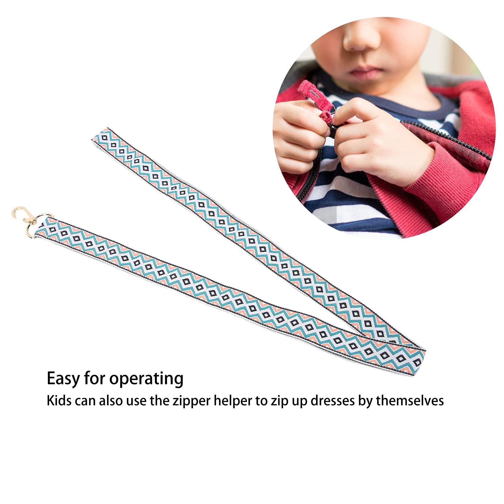 Easy Zipper Helper for Boots - Dress Zipper Puller & Zip Up/Down Assistant with Hook - Perfect for Seniors, Kids & Handicap Aid - Ideal for Boots, Jackets & Bags