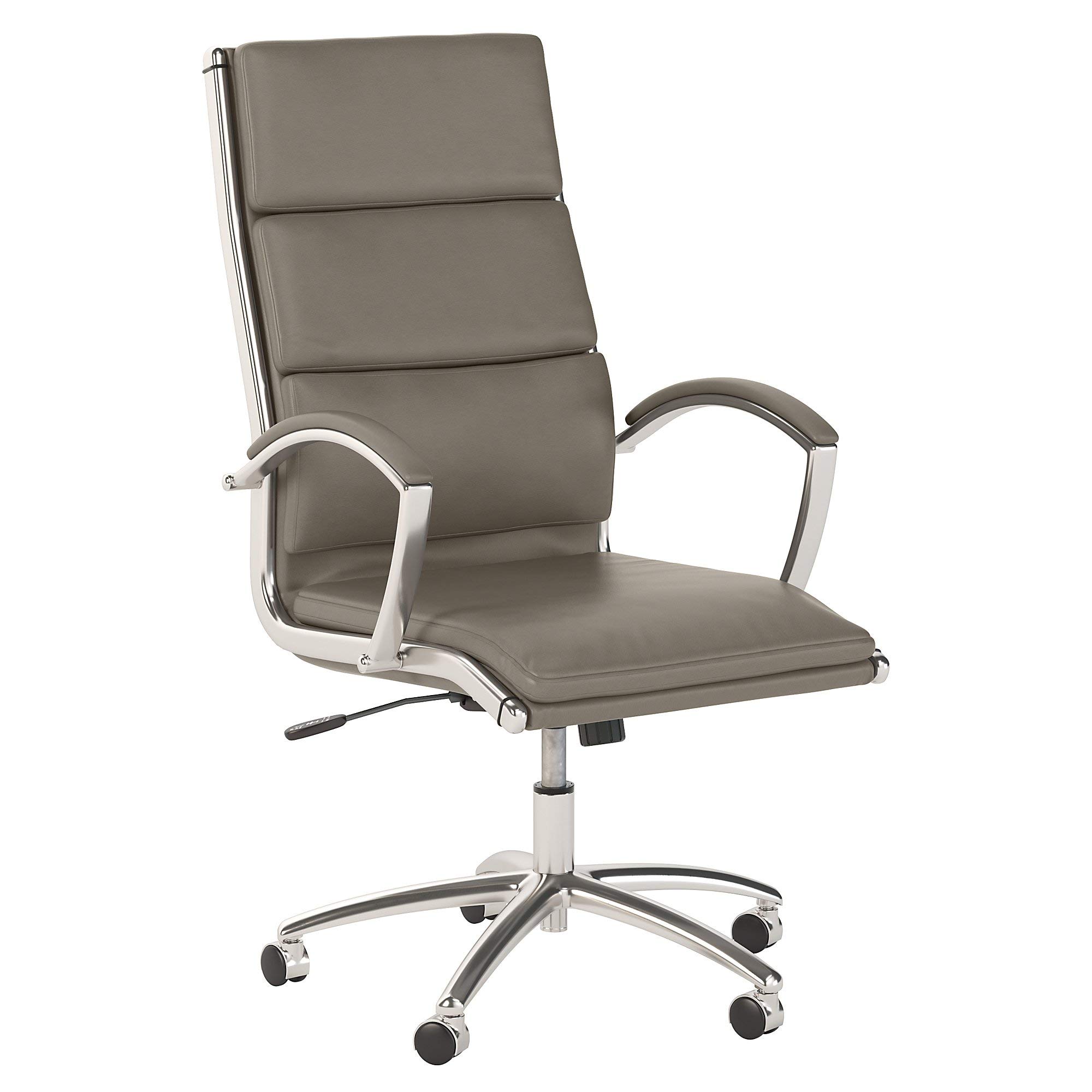 Bush Business Furniture Echo High Back Leather Executive Chair - Washed Gray, Ergonomic Office Chair for Home & Professional Workspaces - Perfect for Long Hours at Computer Desk, Conference Rooms & Executive Offices