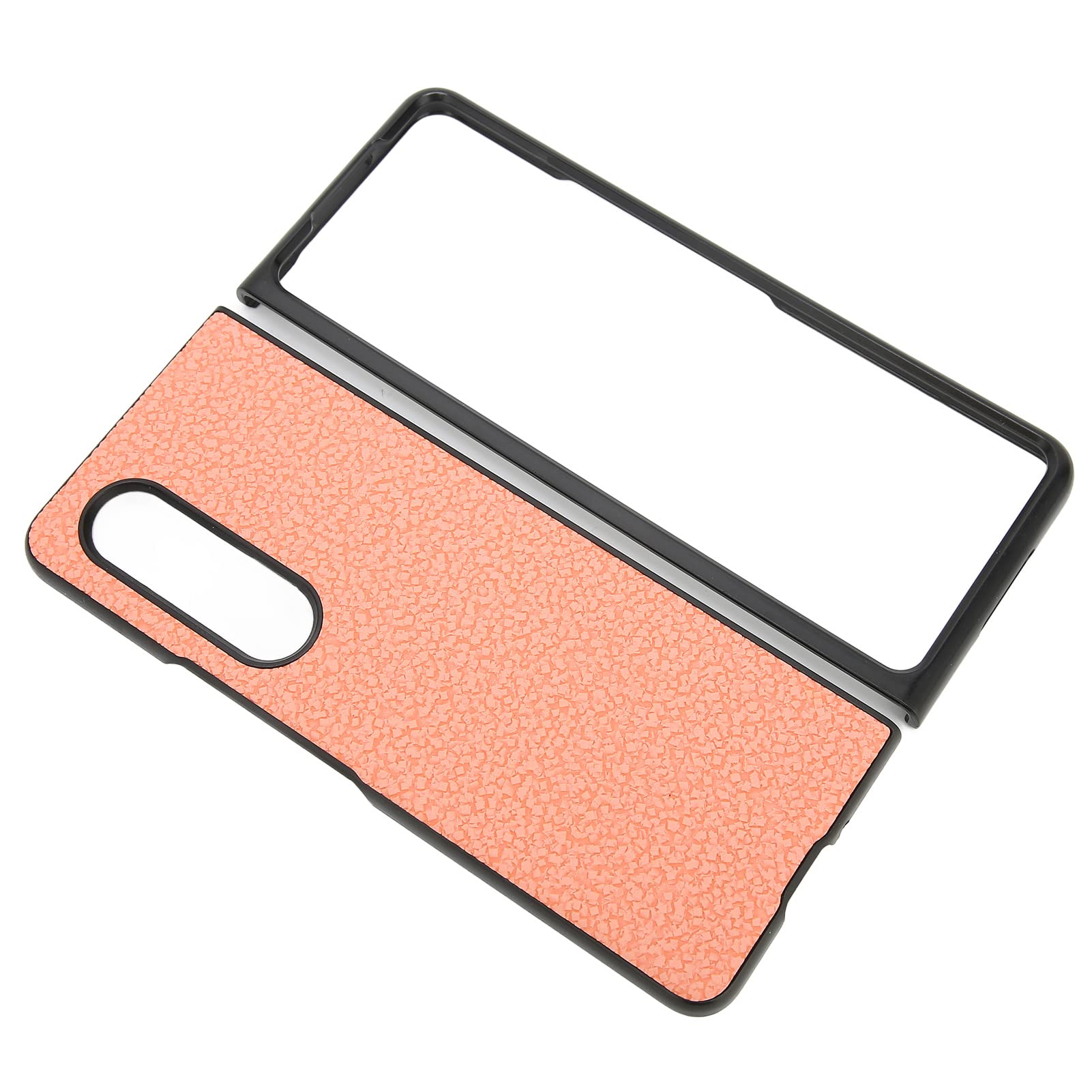 Premium PU Leather Phone Case for Galaxy Z Fold 3 - Anti-Slip, Anti-Dust & Shockproof Protective Cover with Precise Cutouts | Stylish Pink Design for Women | Perfect for Work, Travel & Everyday Use