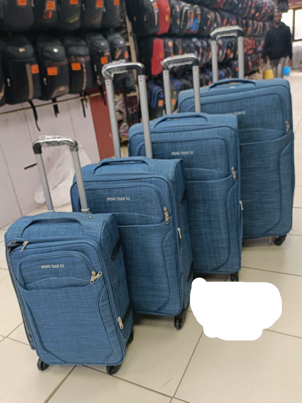 4-Piece Turquoise Blue Luggage Set - Lightweight Spinner Suitcases for Travel, Vacations & Business Trips