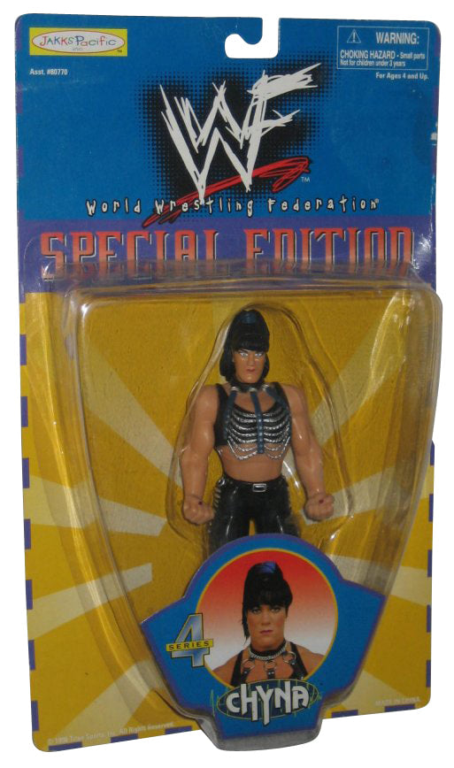1999 WWF Jakks Pacific Special Edition Series 4 Chyna Wrestling Action Figure - Exclusive Collectible for WWF Fans & Toy Collectors - Perfect for Display, Gifts, and Wrestling Memorabilia Collections