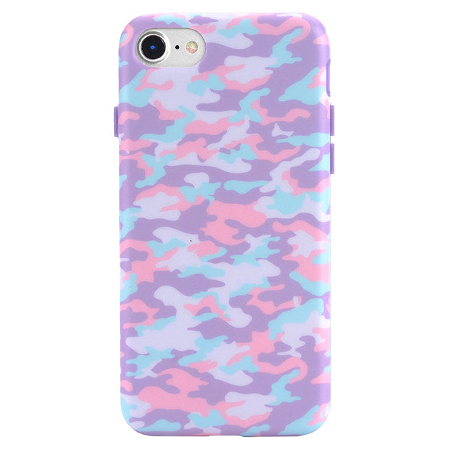 Cotton Candy Camo iPhone Case - Trendy Protective Cover for iPhone 12/13/14/15 - Soft Matte Finish, Slim Fit - Perfect for Everyday Use, Travel & Outdoor Activities