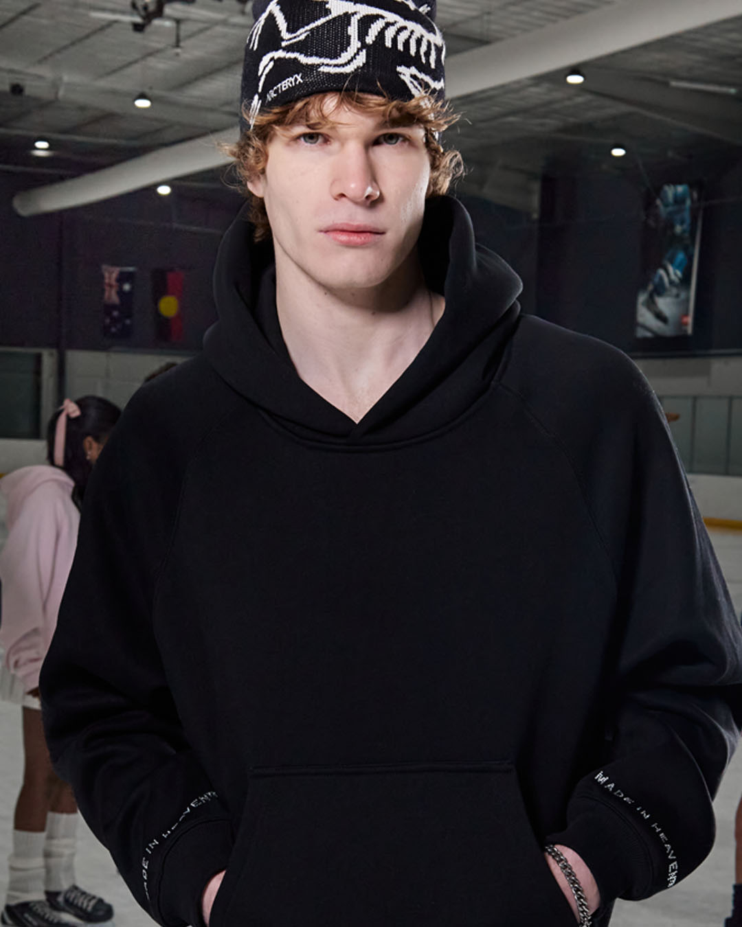 SSS Realism Glimmer Logo Hoodie - Black | Trendy Streetwear for Men & Women | Perfect for Casual Outfits & Winter Layering