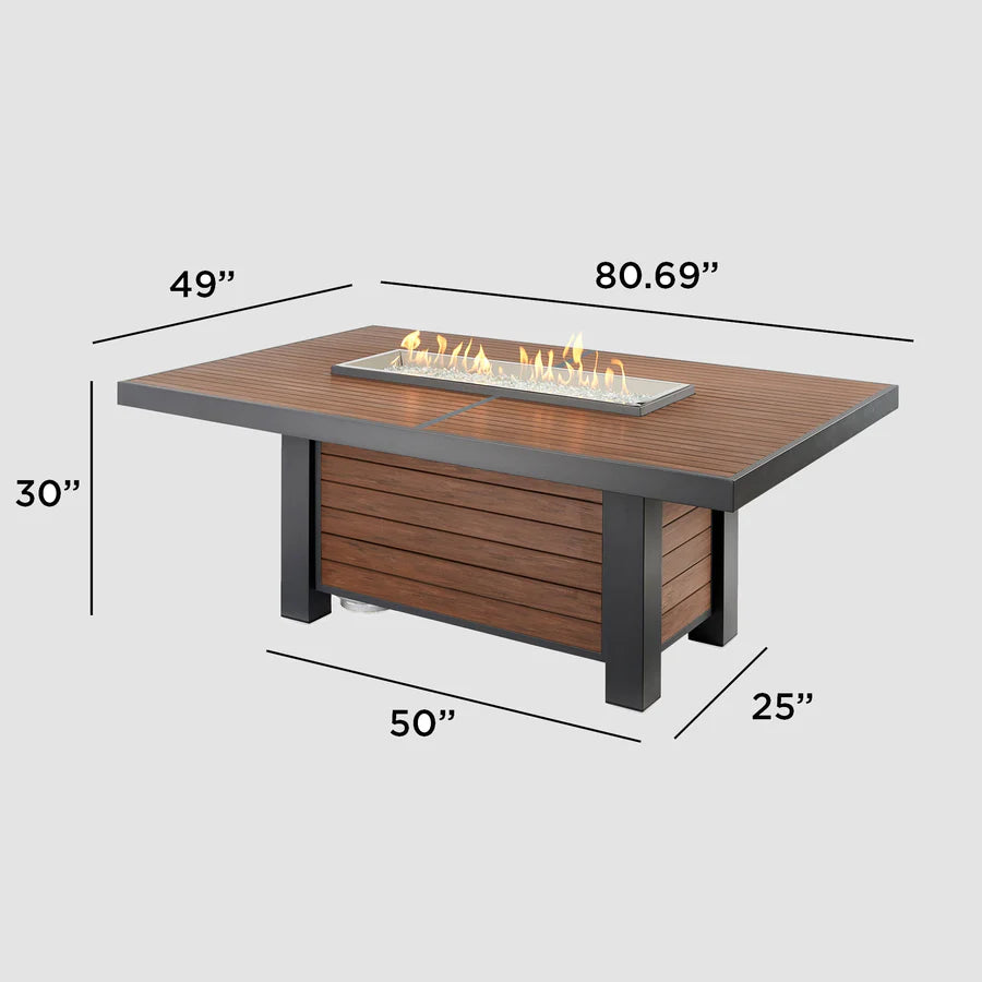 Brooks Outdoor Gas Fire Pit Table - 42
