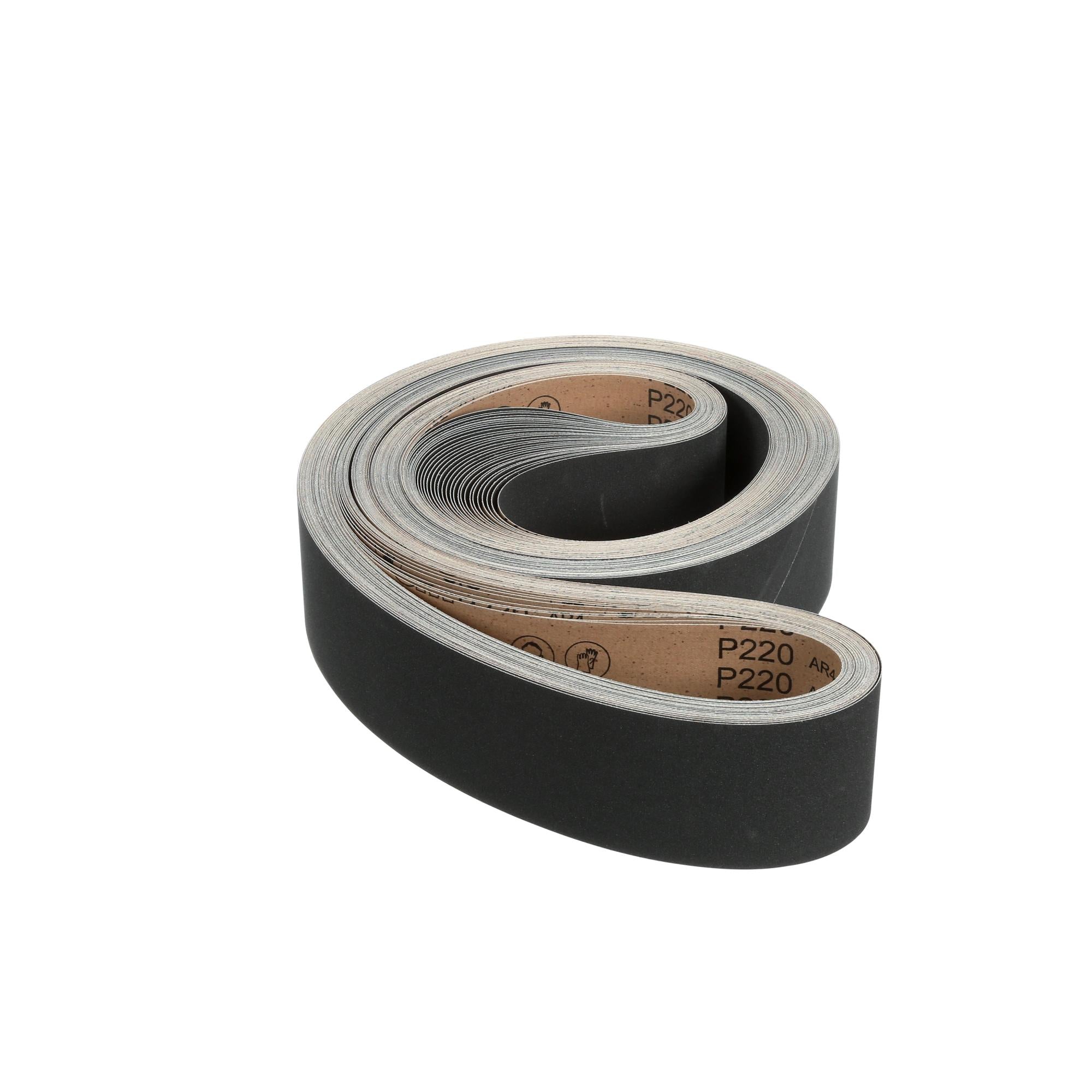 3M 461F Cloth Sanding Belt - P220 XF Fine Grit, 4