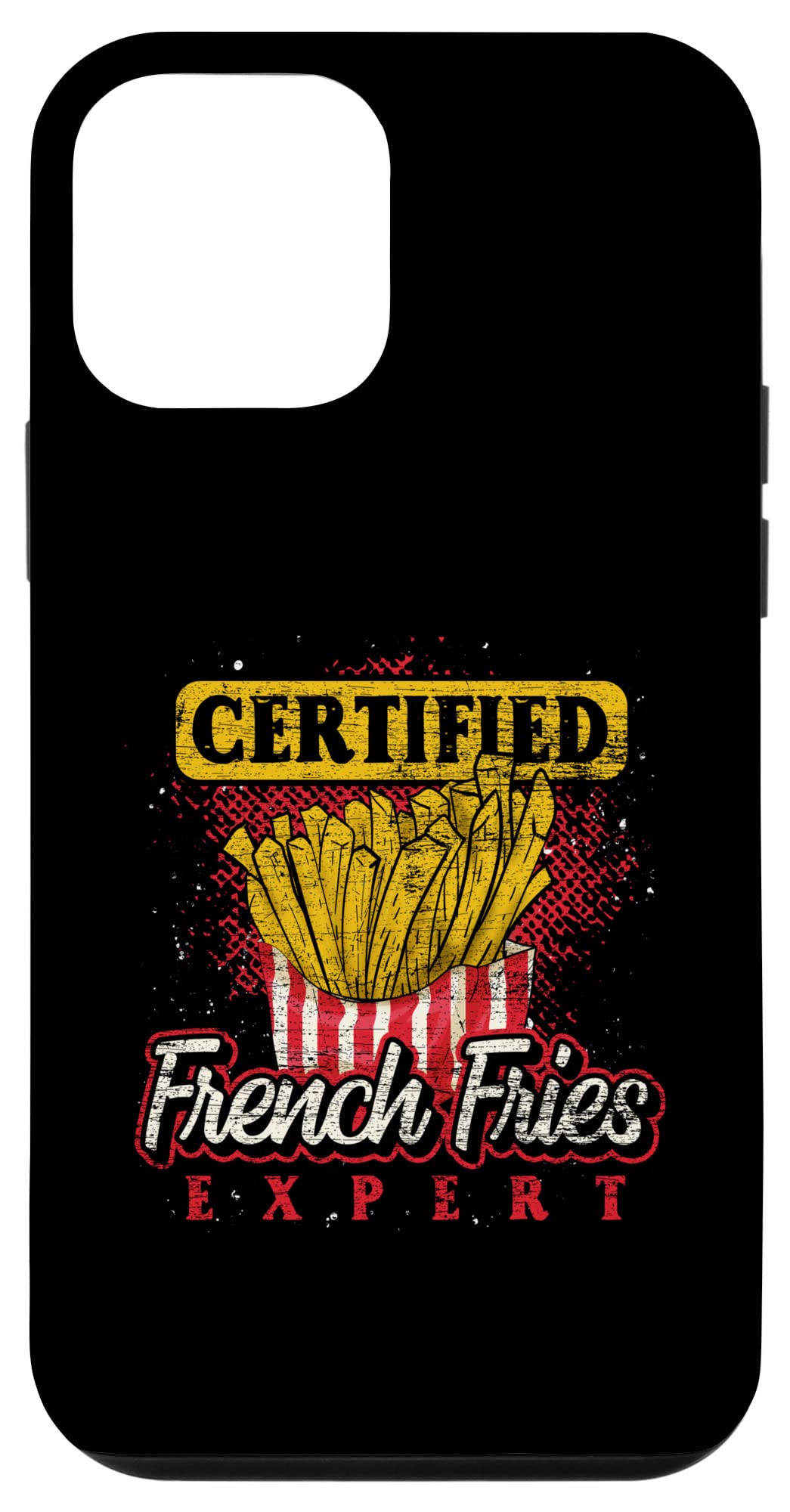 iPhone 12 Mini Case - Certified Foodie & Fast Food Lover Design - Slim Protective Phone Cover for iPhone 12 Mini - Perfect for Food Enthusiasts, Restaurant Workers & French Fry Fans
