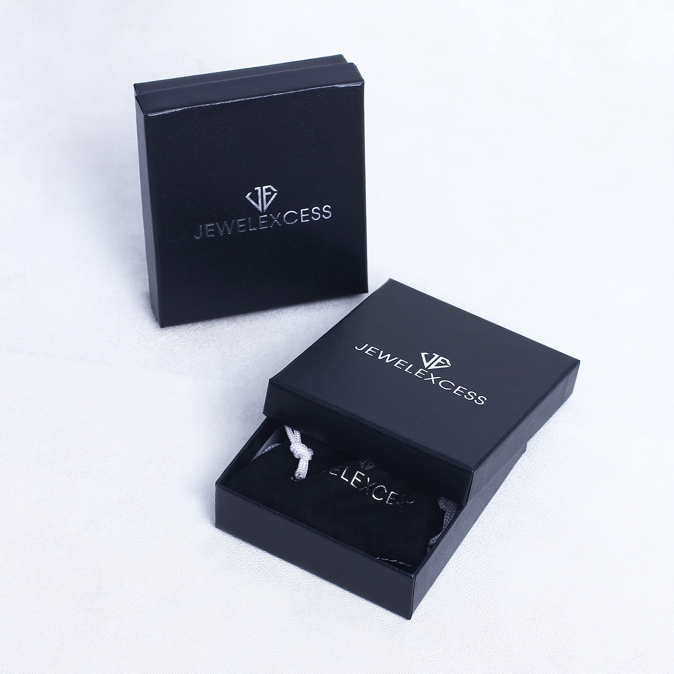 JEWELEXCESS Mothers Birthstone Ring for Women - Sterling Silver or Gold Plated Thoughtful Mom Jewelry with Created White Sapphire & Birthstones | Perfect Gift for Mother's Day, Birthday, Anniversary & Special Occasions