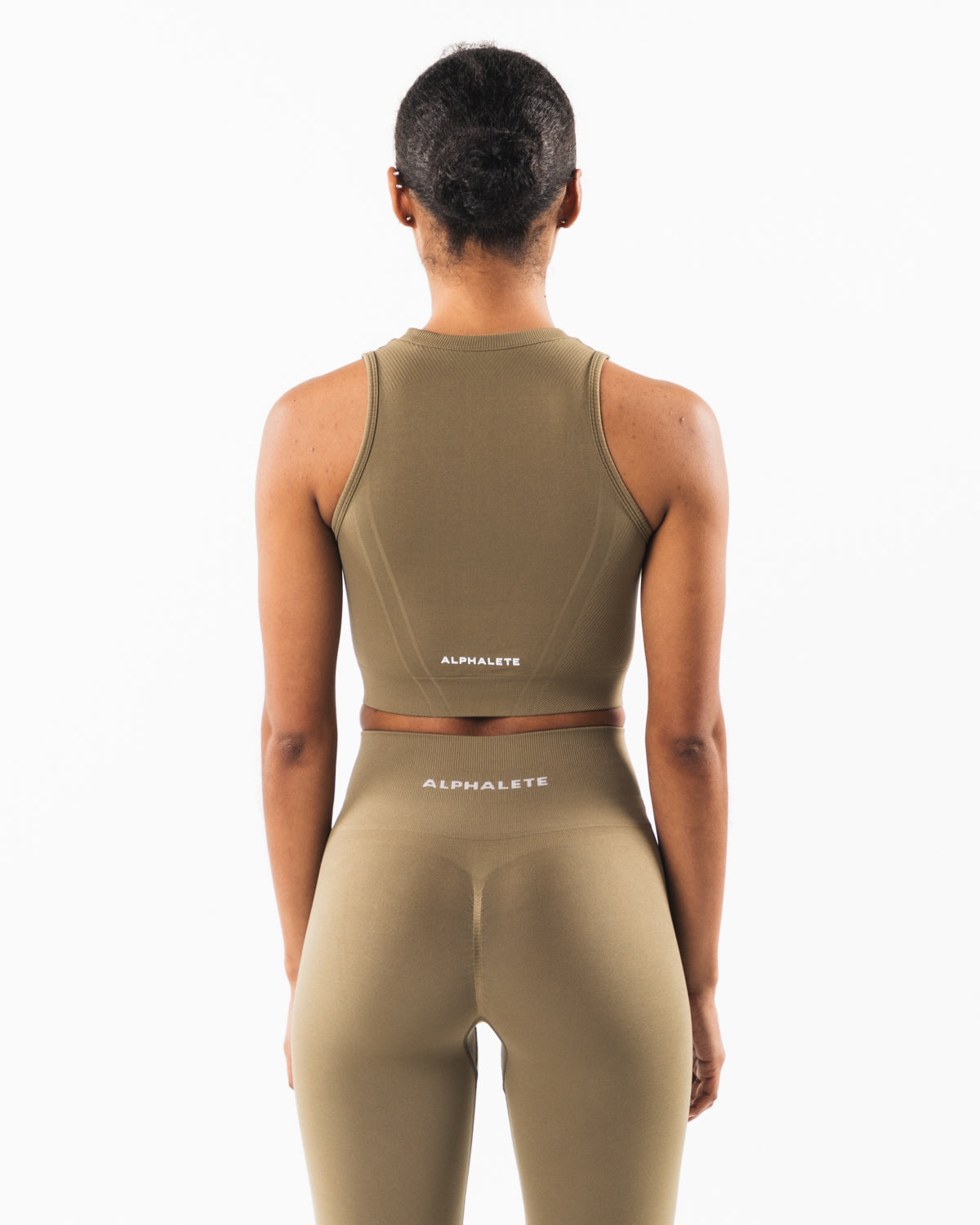 Stratus Crop Tank Top for Women - Soft Comfortable Willow Green Yoga Shirt - Perfect for Workouts, Yoga, and Casual Wear