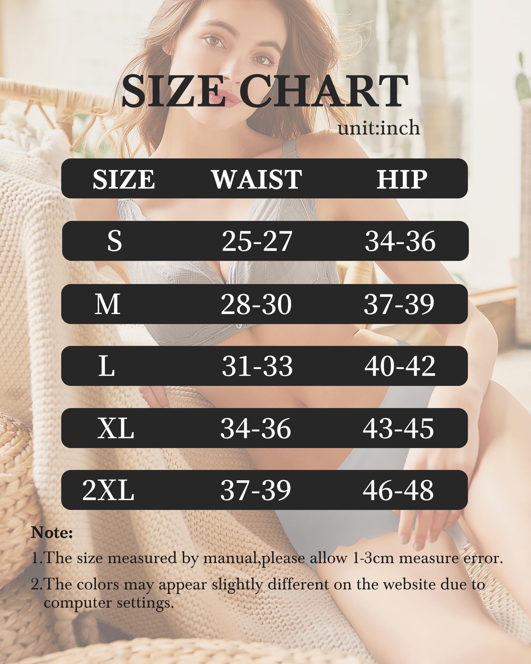 LEVAO Seamless Underwear for Women - No Show Ice Silk Bikini Panties 7 Pack (S-XL) | Breathable, Invisible & Comfortable Hipster Underwear with Wavy Sides | Perfect for Everyday Wear, Yoga & Workout