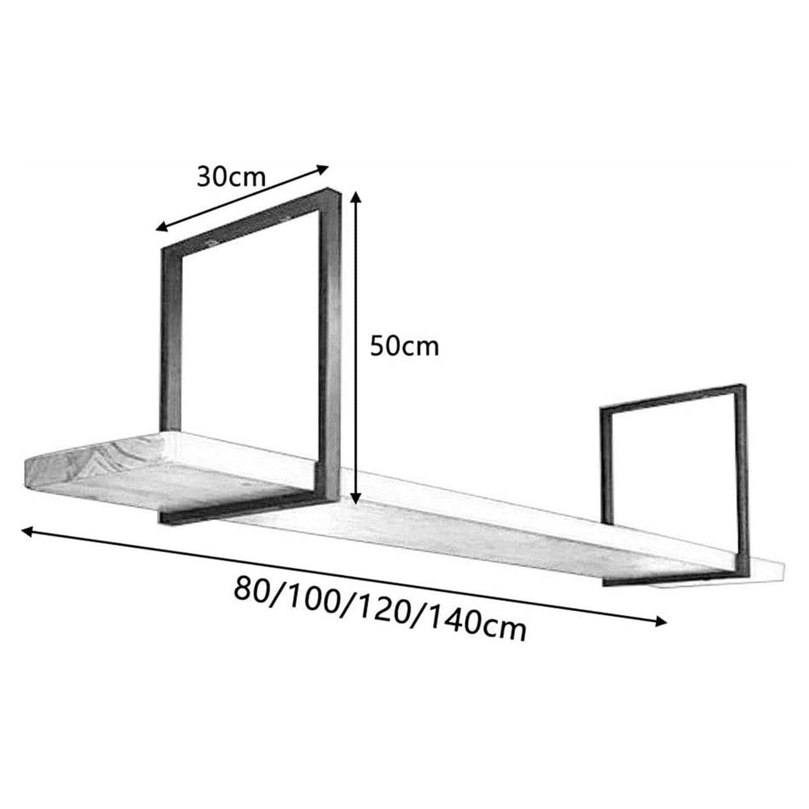 Nordic Style Ceiling Hanging Shelf - 2cm Solid Wood Floating Plant Rack & Wine Storage, Iron Art Decor for Kitchen, Bar, Living Room, Dining Room (120x30x50cm) - Perfect for Small Space Organization & Home Decor