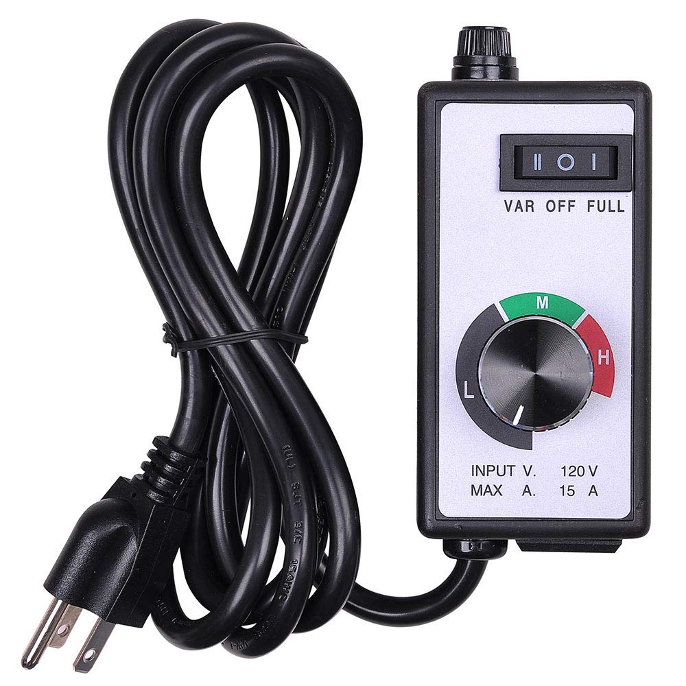 LAGarden Variable Speed Fan Controller - 3 Adjustable Settings for Hydroponics Inline Duct Fans (500W-1800W) | Perfect for Grow Rooms, Greenhouse Ventilation & Indoor Air Circulation