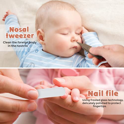 Premium Baby Nail Clippers Set with Cute Case - Safe Infant Manicure & Pedicure Kit for Newborns, Toddlers | Essential Baby Grooming Care & Perfect Baby Shower Gift (Bronze Bear Design) | Ideal for New Parents & Home Baby Care Routine