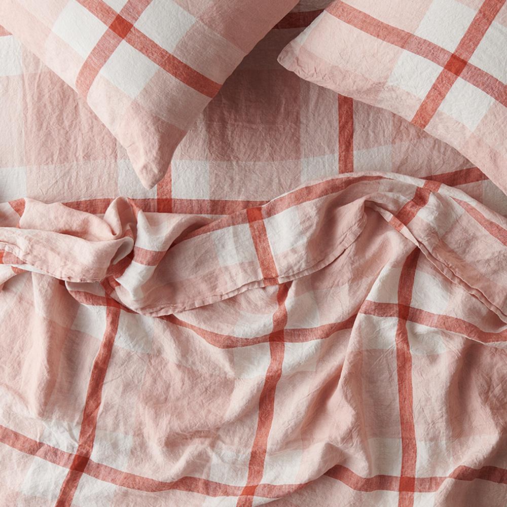 100% Linen Flat Sheet - Breathable & Soft Bed Sheet Set for All Seasons | Perfect for Home, Hotel & Airbnb Use