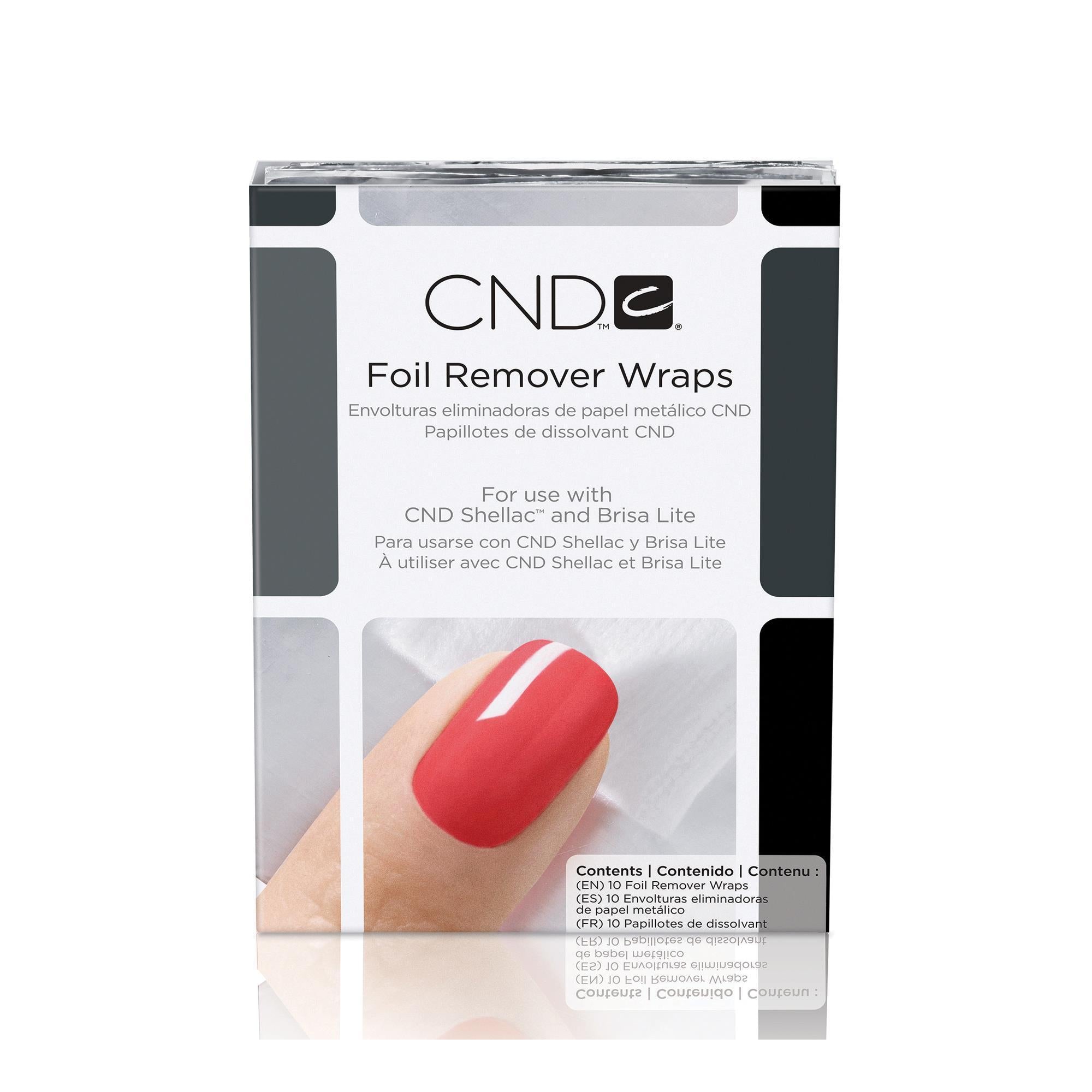 CND Foil Remover Wraps for Gel & Acrylic Nails - Professional Nail Polish Removal Kit - At-Home & Salon Use