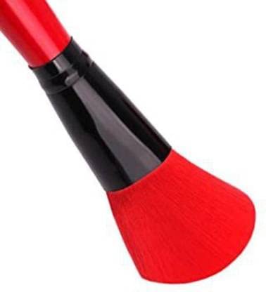 Professional 24-Piece Makeup Brush Set for Face & Eyes - Soft Synthetic Bristles, Red Handle - Perfect for Makeup Artists & Beginners (Home, Travel, Salon Use)