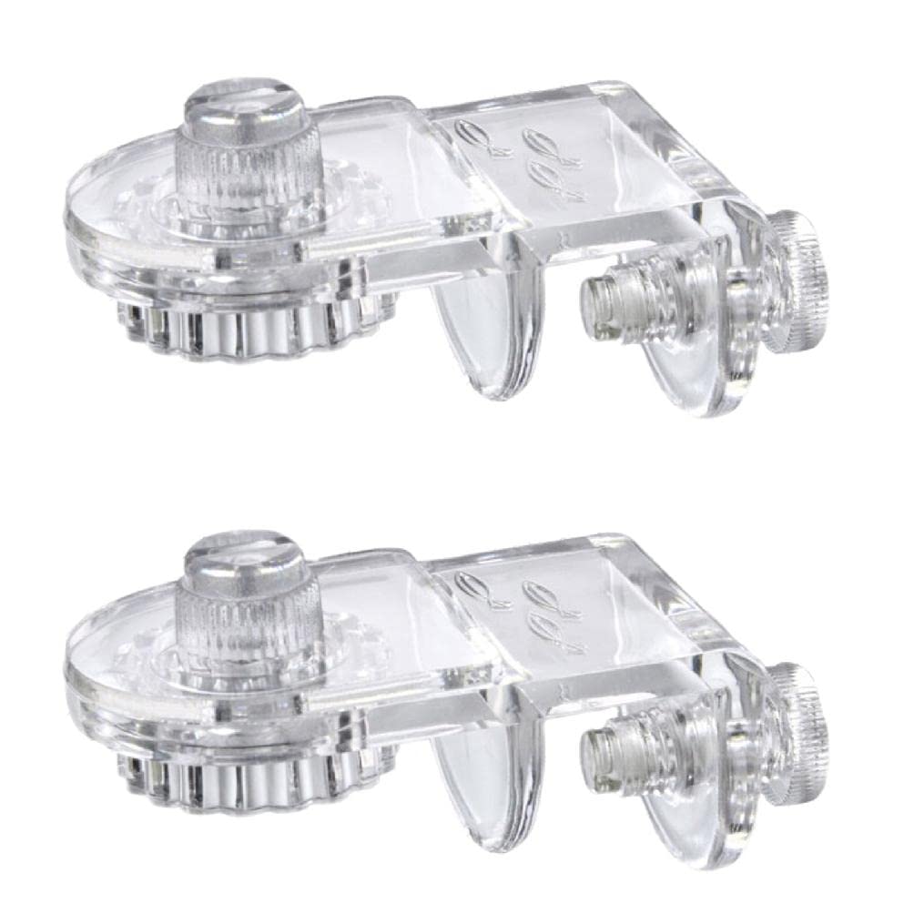 2pcs Transparent Acrylic Aquarium Clips - Fish Tank Net Holder for Anti-Jump Cover