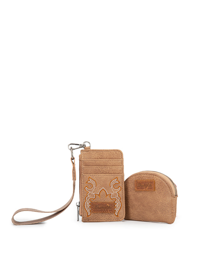 Wrangler Embroidered Western Boot Scroll Tote Bag Set - Perfect for Cowgirl Fashion, Rodeo Events & Country Outfits