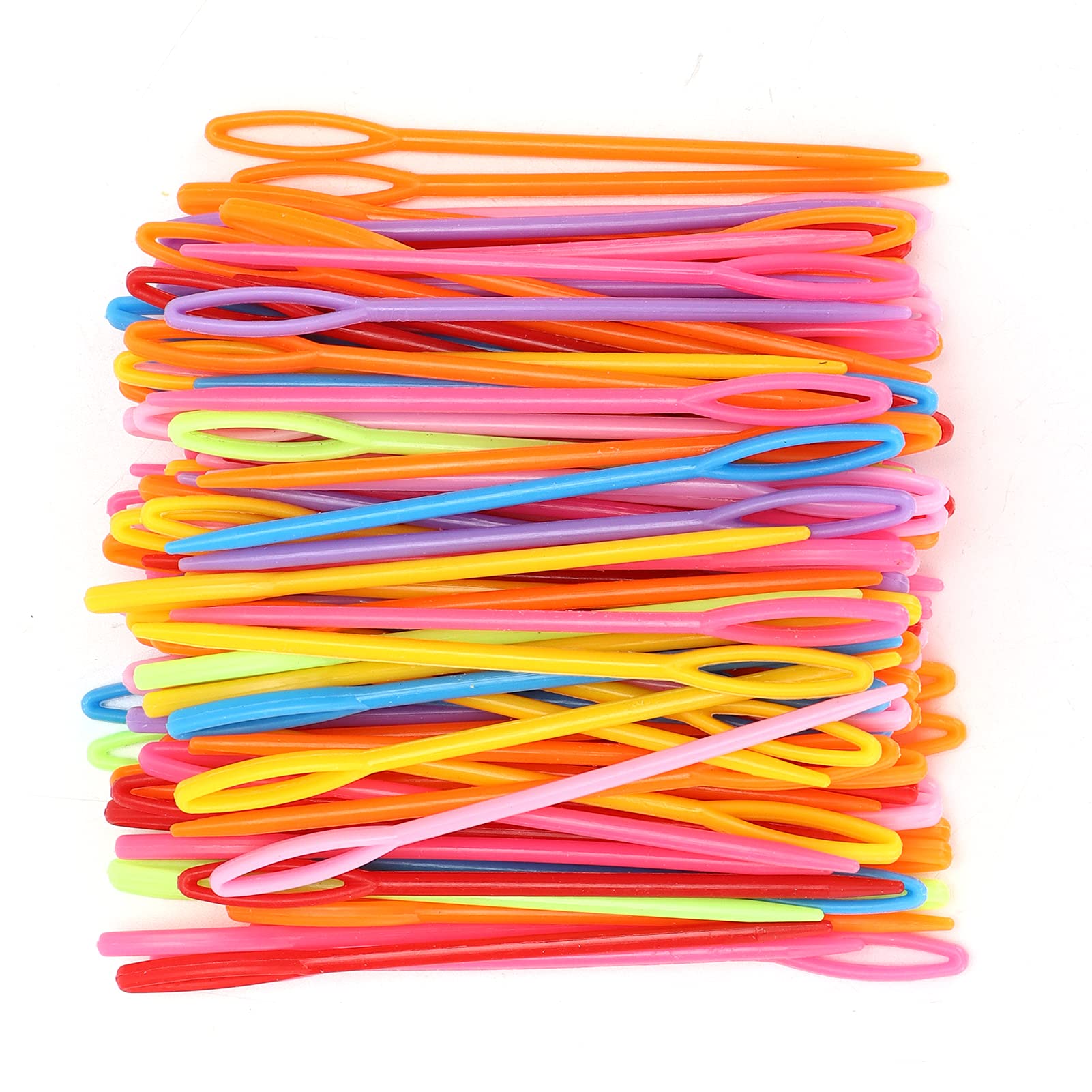 1000Pcs Large Eye Sewing Needles - Colorful Plastic Safety Needles for DIY Handmade Crafts, Knitting & Quilting | Durable & Easy Threading for Adults & Kids