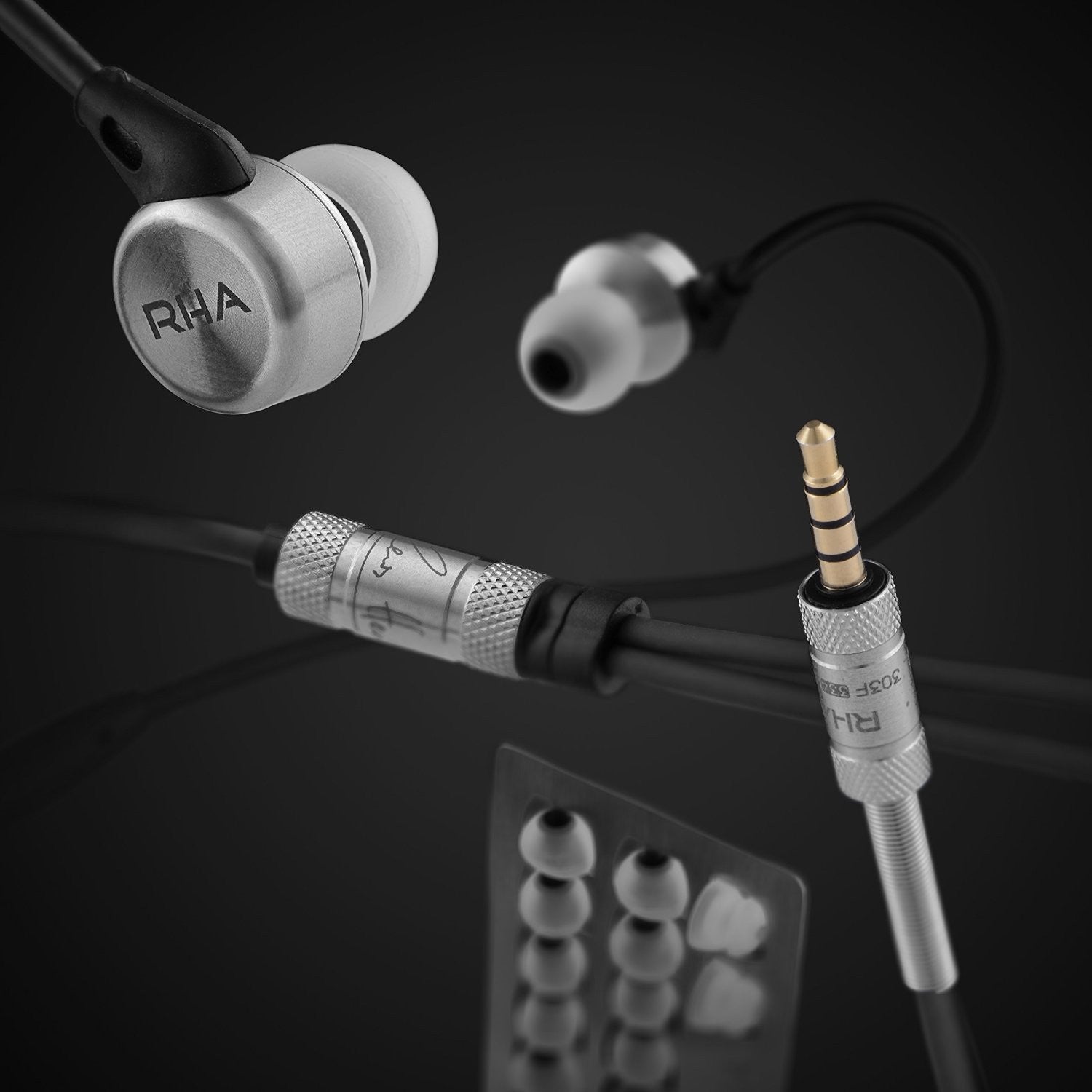 RHA MA750i Premium Noise Isolating In-Ear Headphones with Remote & Mic - Perfect for Commuting, Workouts & Travel