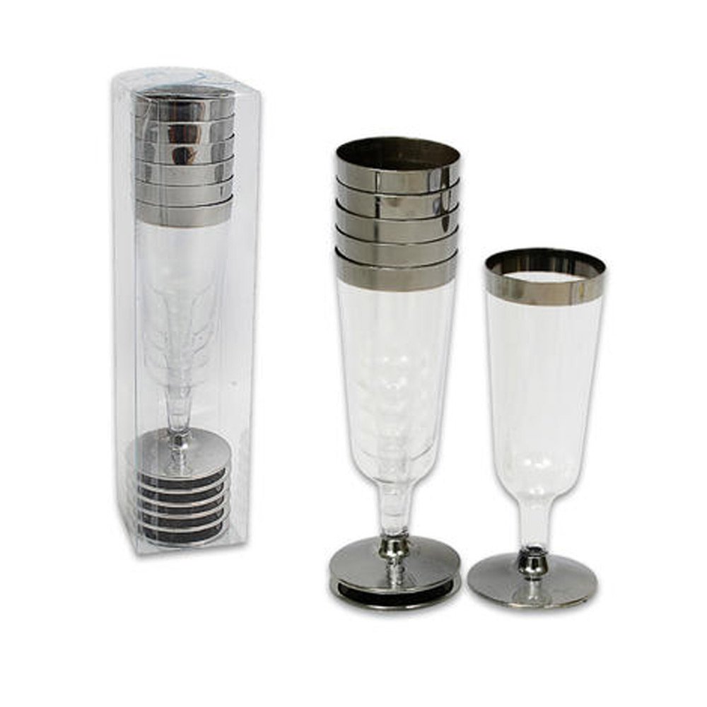 360-Piece Bulk Disposable Plastic Champagne Flutes - Clear Wedding & Party Wine Glasses for Celebrations, Receptions, Bridal Showers, and Special Events