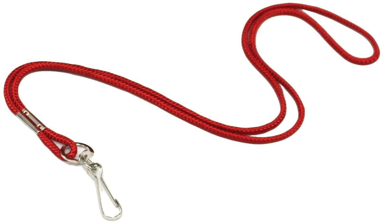 Breakaway Lanyards for Keys & Whistles - Red Neck Strap for Work & Outdoor