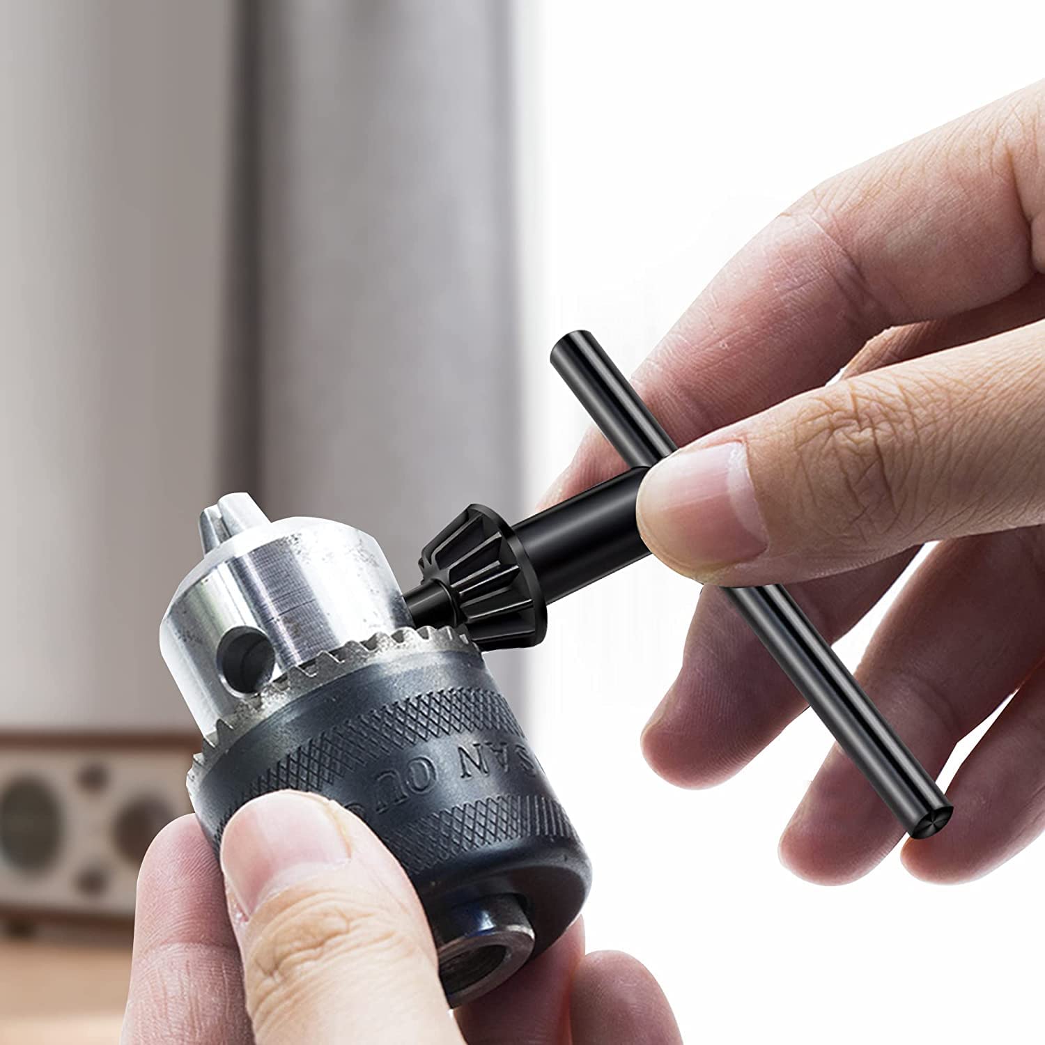 Utoolmart 8mm Pilot 11 Teeth Chuck Key for 3-16mm Drill Chuck - Black (1 Piece) - Perfect for Power Drills, Lathes & Workshop Tools